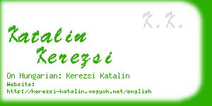 katalin kerezsi business card